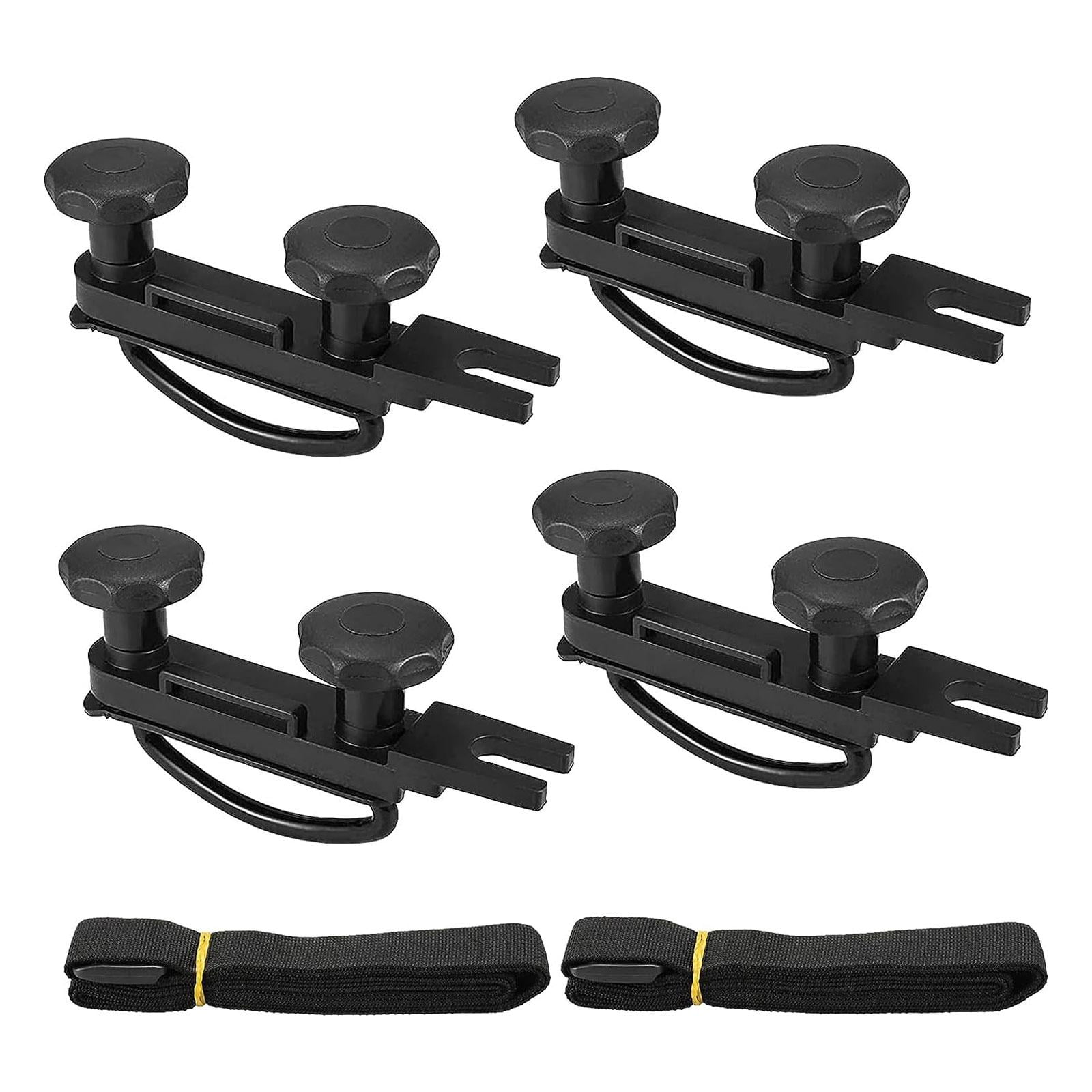 4Pcs Roof Box U Bolt Clamps Accessories Steel U Bracket Installation Accessory for Long Service Life Easy to Mount Modification Sturdy