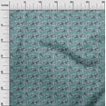 thumbnail image 2 of oneOone Cotton Cambric Fabric Leaves & Floral Block Printed Craft Fabric BTY 56 Inch Wide, 2 of 4