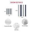 thumbnail image 7 of Navy Blue Gray Striped Kitchen Dish Towels for Drying Dishes Set of 2, Farmhouse Stripe Art Waffle Weave Microfiber Hand Tea Bathroom Towels Quick Dry & Absorbent Towel 15.7x23.6, 7 of 7