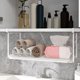 thumbnail image 4 of Estante colgante para cocina, estante de almacenamiento escalonado para baño, cesta colgante telescópica, adecuado para estante de almacenamiento para cocina y baño - Blanco, 4 of 6