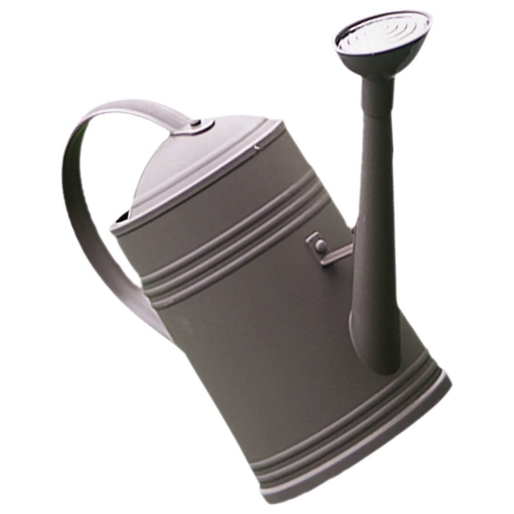 HOOWIFFY Grey Plastic Watering Can with Spout for Indoor and Outdoor Plants, Perfect for Garden, Home, and Plant Care