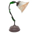 thumbnail image 1 of Lampara De Mesa, Luz Ideal Vintage Pantallas De Cristal Tabaco, 1 of 5