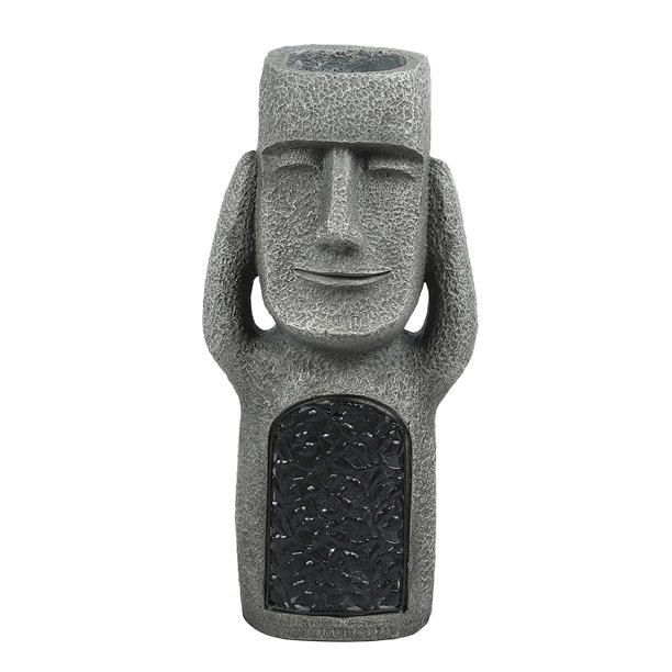 Maceta Decoración Resina Jardín Adorno Innovador Jardín Maceta Estatua Exterior Decoración Led Hermosa Maceta Estatuilla Para Patio Césped Porche Al Aire Libre Novedad Decoración Minnieouse HA024768-01