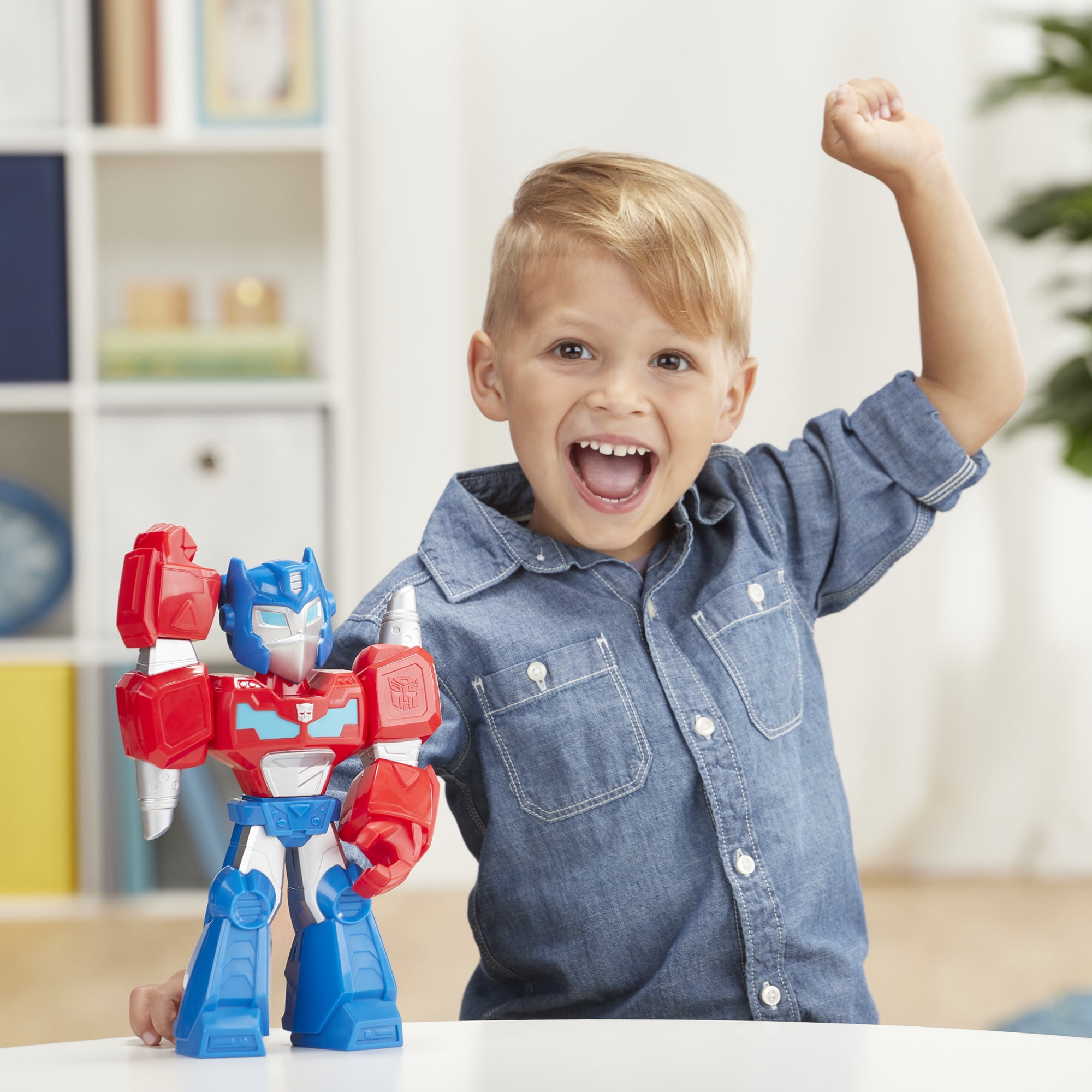 Transformers Rescue Bots Academy Mega Mighties 10-Inch Optimus