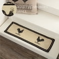 thumbnail image 4 of VHC Brands Farmhouse Flooring Miller Farm Charcoal Poultry Jute Latex Backing Stenciled Nature Print Rectangle Stair Tread, Bleached White, 4 of 7
