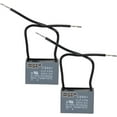 thumbnail image 1 of HQRP 2-Pack Ceiling Fan Capacitor CBB61 4uf 2-Wire, 1 of 5