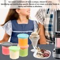 thumbnail image 3 of Ice Cream Pints Cup, Practical Transparent PC Cup Body Ice Cream Container Lightweight Stackable Design Ice Cream Pints Cup with PET Lid for NC299AM C300s Series, 3 of 7