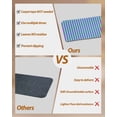 thumbnail image 5 of Blue Striped Stair Treads Non Slip for Steps Simple Purple Stripes Modern Style 10 Pcs Reusable Adhesive Stair Runner Mats for Dogs Elders Carpet Treads Rugs for Staircase 8x30 In, 5 of 7