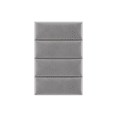 thumbnail image 2 of Vant 30 x 11.5 Inch Upholstered Decor Wall Panel, Platinum Gray (4 Pack), 2 of 8