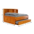 thumbnail image 3 of OS Home and Office Furniture Model 2123-K3-KD, Solid Pine Full Daybed with Three Drawers and Twin Trundle in Warm Honey, 3 of 6