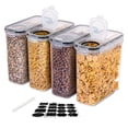 thumbnail image 1 of Contenedores para almacenar alimento hermético, Recipientes de almacenamiento de comida, cereales, pastas y líquidos (4) XianweiShao 8390615117968, 1 of 4