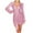 Pink, variant on Short Dresses for Women V Neck Black Sequin Elegant Long Sleeve Party Dress Glitter Sparkly Mini Dress Flowy Ribbon Pleated Bodycon Wrap Wedding Guest Dress Evening Prom
