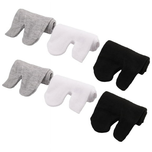 3 Pairs Japanese Flip Flop Sandal Split Toe Tabi Geta Zori Socks White Black Grey mj4611