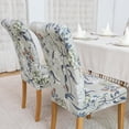 thumbnail image 5 of Touchbetter Dining Room Chair Covers Set of 4 Floral Parsons Chair Slipcovers Stretch Washable Dining Chair Slipcovers Thickened Chair slipcovers Universal Fit for Kitchen, Living Room(4PC,I), 5 of 7