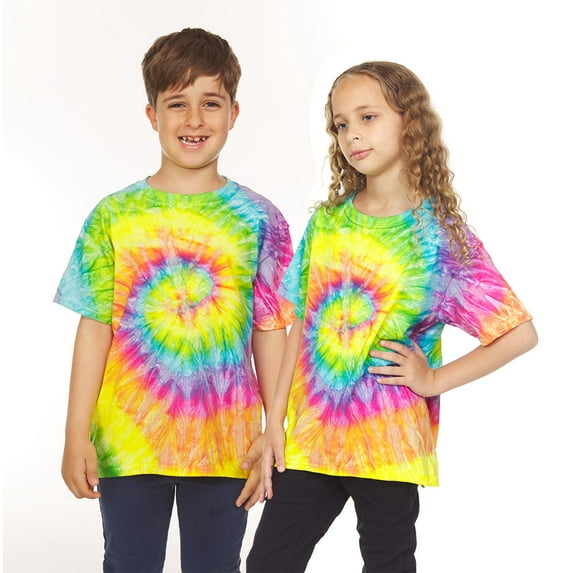 Tie Dye Style T-Shirts for Men and Women - Multi Color Tops by Krazy Tees