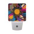 thumbnail image 6 of Yayeee LED Plug in Night Light for The Home with Auto Dusk to Dawn Light Sensors, 2 Pack, Futuristic Circles, 6 of 6