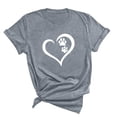 thumbnail image 4 of Fiudx Ofertas Flash Del Día Camiseta Informal de Manga Corta con Cuello Redondo y Estampado Informal a La Moda para Mujer, 4 of 4