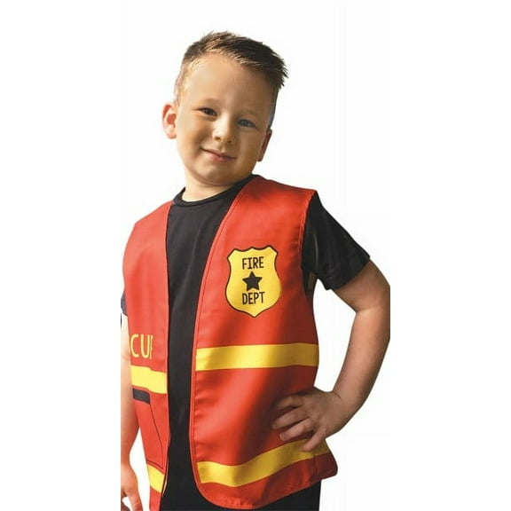 Rescue Vehicles 'First Responders' Fire Department Fabric Vest (1pc)