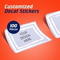 thumbnail image 4 of 100 Custom Vinyl Stickers - Upload Your own Image, Text, Design, Logo - Personalized Logo Labels for Handmade, Packaging, Bottle, Jars, Candle, Brand Stickers (Lavender, 3x2), 4 of 4