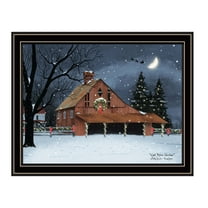 Trendy Decor 4U Night Before Christmas Black Framed Wall Art for Living Room, Bedroom Wall Art Print for Home Decor by Billy Jacobs