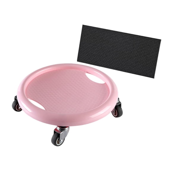 Ab Roller Wheel, Core Slider Ab Workout Sliding Disc 360 Rotating Abdominal Training Tool Waist Strength Trainer with 4 Rollers Knee Pads for Home Gym Training Practice