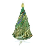 GlassOfVenice Murano Glass Christmas Tree Standing Sculpture - Green