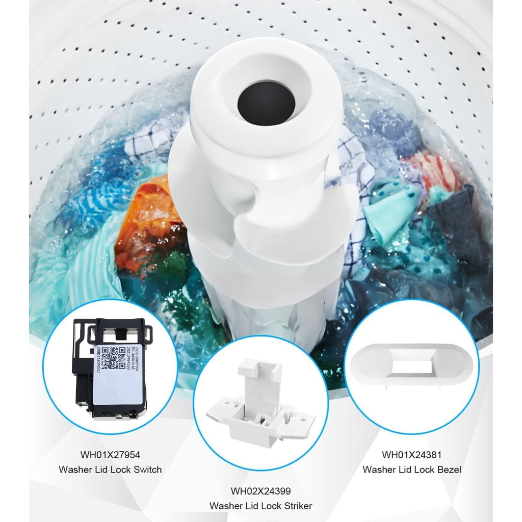 Geemin Plastic Washing Machine Door Lock Assembly Set Lid Lock Switch Maintenance Set
