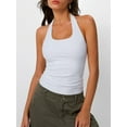 thumbnail image 2 of SMZ Going Out Tops for Women Halter Tops 2025 Summer Backless Shirts Sleeveless Crop Shirt Y2k Fashion Clothes, 2 of 6