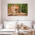 thumbnail image 2 of Elephant Stock Motherly Lioness Wall Art - Horizontal Multi Panel Canvas - Living Room Wall Decor - Animal Multi Panel - Beige And Brown Decor - 45" x 28", 2 of 8