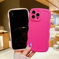 thumbnail image 4 of TIAN LI Case for iPhone 14 Pro Max 6.7", Cute Kawaii Curly Wave Frame Shape Soft Silicone Shockproof Protective iPhone Apple 14 Pro Max Case for Women Girls, Pink, 4 of 8