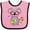 Pink and Black, variant on Inktastic Koala Cute Girls Guitar Girls Baby Bib