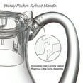 thumbnail image 5 of Amazing Abby - Bubbly - Plastic Pitcher (64 oz, 2 Quart), Clear Water Pitcher with Lid, Fridge Jug, BPA-Free, Shatter-Proof, Great for Iced Tea, Sangria, Lemonade, Juice, Milk, and More, 5 of 6