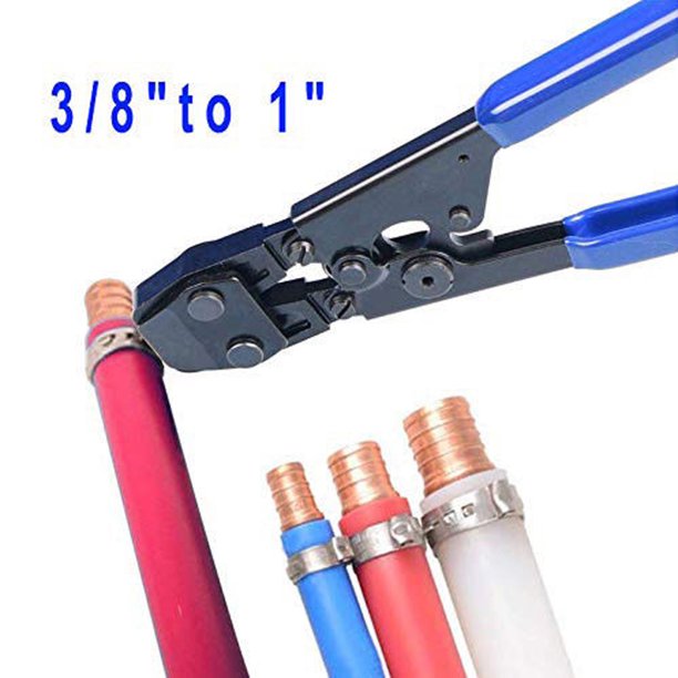 Ktaxon 3/8"to 1" PEX Cinch Clamp Crimping Tool, Blue