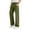 #131-Army Green, variant on Favoffer Kids Cargo Pants Boys' Solid Color Elastic Waist Straight Leg Pocket Girls Casual Work Pants for Daily Play 5-15Y