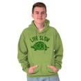 thumbnail image 5 of Live Slow Turtle Tortoise Animals Hoodie Sweatshirt Women Men Brisco Brands S, 5 of 6