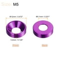 thumbnail image 2 of Unique Bargains Lot de 30 Rondelles à Encastrer M5 en Alliage d'Aluminium Anodisé, Violet, 2 of 4