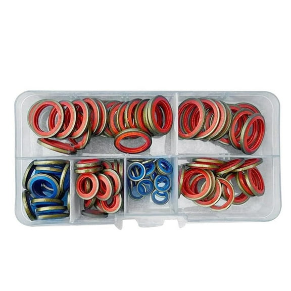100/ 245Pcs Assorted Sealing Gasket Set Silicone Rubber O-Ring Assortment Kits 100Pcs