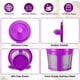 thumbnail image 3 of K-Cups reutilizables, paquete de 6 filtros de café reutilizables universales con cápsulas de café ecológicas de malla de acero inoxidable de grado alimenticio para cafeteras Keurig 1.0 y 2.0 (púrpura) Ormromra WMZL-43-1, 3 of 7