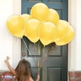 thumbnail image 2 of PMU 11 Inch Round Crystal Yellow Latex Balloon Pkg/50, 2 of 7