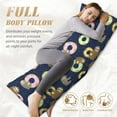 thumbnail image 5 of Lsque Sloth with Donuts Body Pillow Case Cover,Ultra-Soft Microfiber Bed Pillow Cases 20x54 inches,Elegant Bedding,Breathable Durable Pillow Cover with Envelope Closure, 5 of 8