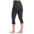 thumbnail image 5 of Fishers Finery Womens Ecofabric Active Yoga High Waist Workout Capri; Cotton & Modal Blend (Heather Gray, XL), 5 of 6