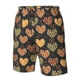 thumbnail image 4 of Disketp Men's Swim Trunks Hawaiian Breathable Surf Beach Swimsuits Mesh Lining Beach Shorts with Pockets-Heart, 4 of 7