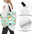thumbnail image 4 of Bingfone Canvas Tote Bag for Women with Inner Pocket Aesthetic Cute Shopping Tote Bags Reusable Grocery Bags-Kawaii Sushi, 4 of 9