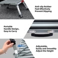 thumbnail image 4 of GarfatolRv Silver, 16.5" x 2.75", Aluminum RV Steps, Adjustable Height with Non-Slip Rubber Feet, 4 of 6