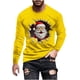 thumbnail image 2 of Blusas y camisas de manga larga con cuello redondo para hombre Blusa de manga larga con cuello redondo y estampado navideño para hombre Blusa de poliéster para hombre, 2 of 4