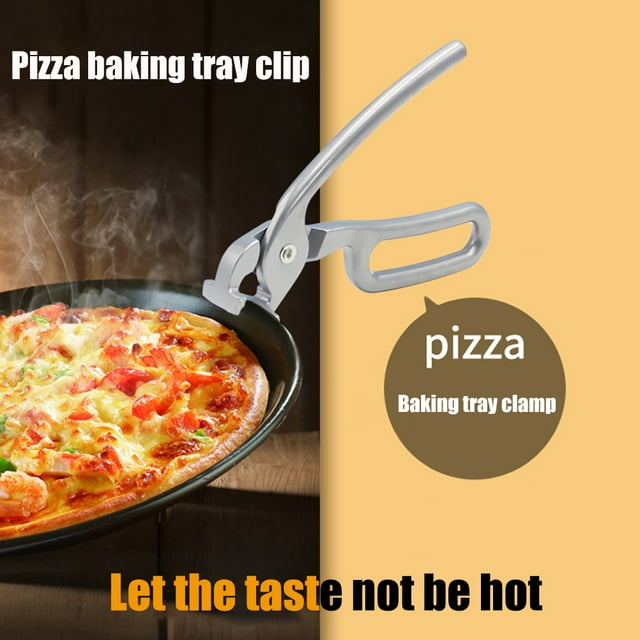 Pinces à Pizza Robustes Anti-Rayures en Aluminium Moulé Pinces à Pâtisserie pour Micro-Ondes