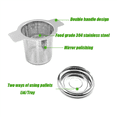 thumbnail image 4 of 4 Packs Loose Leaf Tea Filters,Stainless Steel Tea Basket Filters Tea Strainer Steeper for Hanging on Teapots, 4 of 8