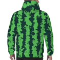 thumbnail image 7 of Sikiie Green Stripes Of Watermelon Men's Hoodie, Essentials Hoodie, Sweatshirt, Pullover Hooded Sweatshirt for Men-XX-Large, 7 of 7