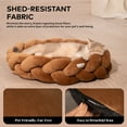 thumbnail image 5 of CheerPals Twisted Pet Bed, Weave Cat Bed Sofa with Cushion for Indoor Cats Puppy(Caramel), 5 of 9