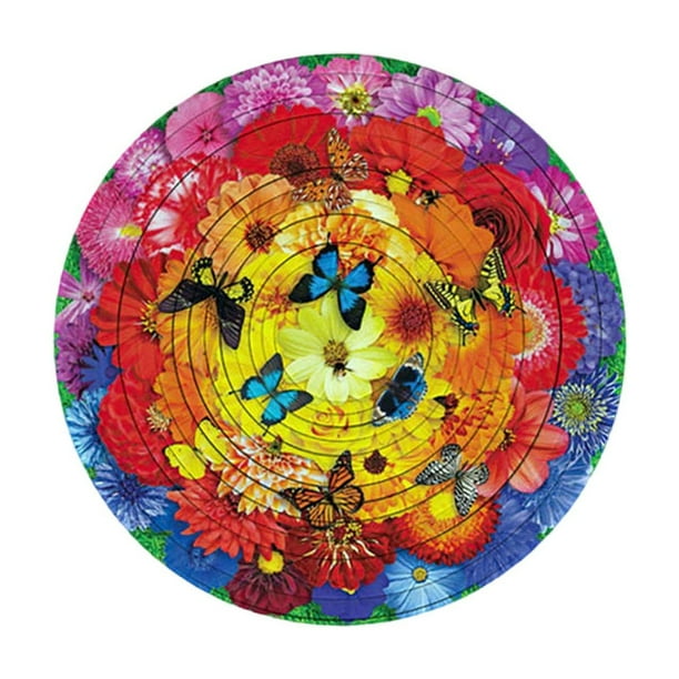 Rompecabezas giratorio 3D Girar Voltear Girar Voltear Resolverlo Interesante Portátil flor